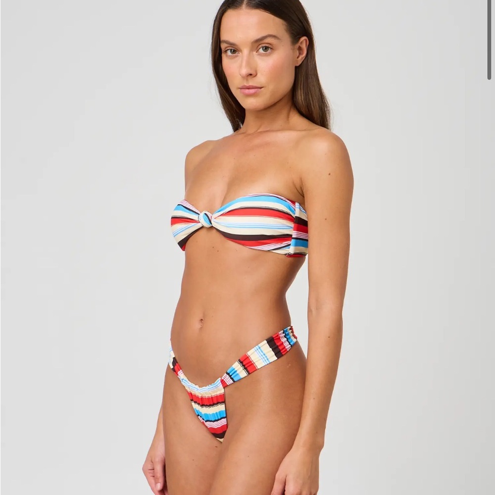 Glassons Multicolor Striped Bikini Set